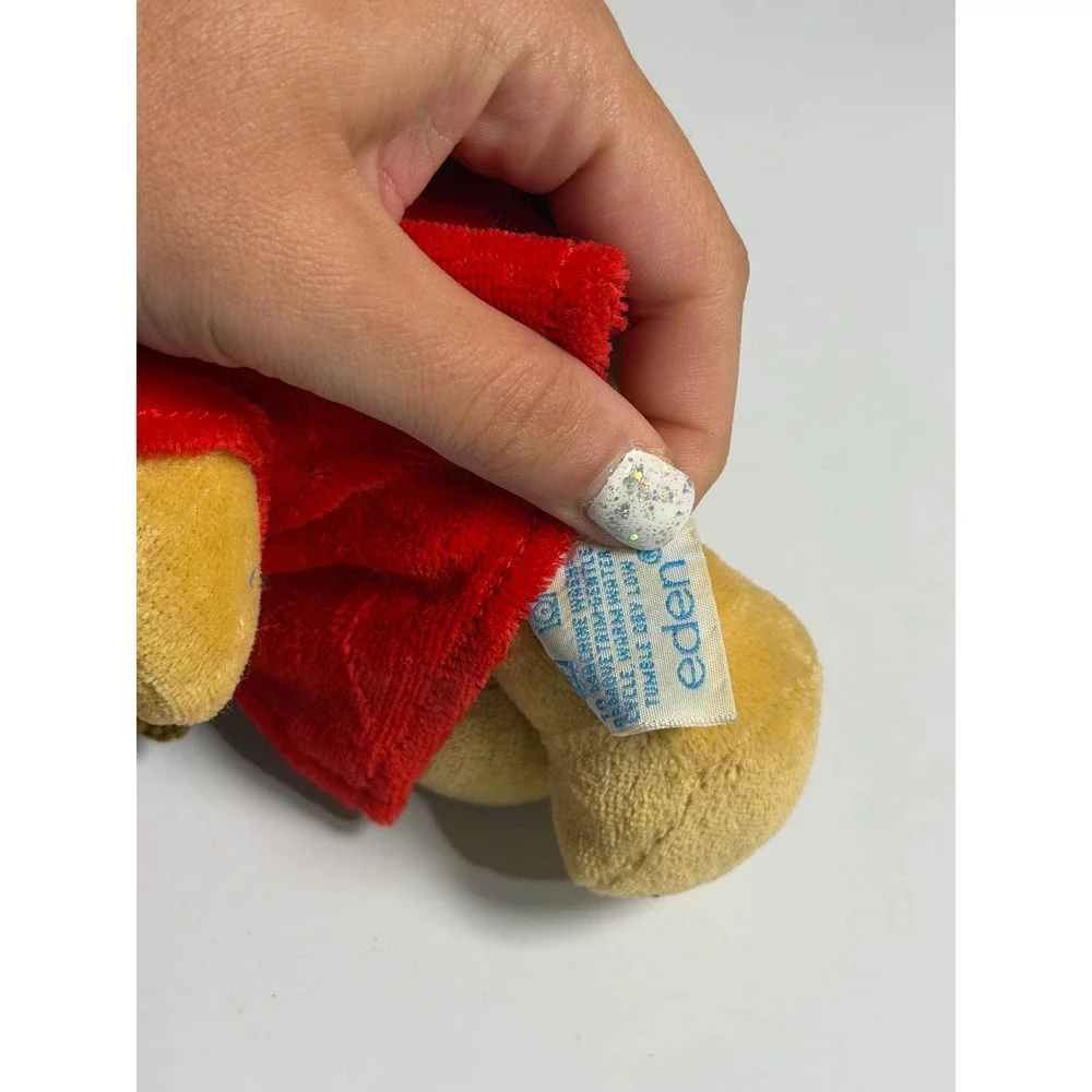 VTG Paddington Bear Plush Toy Red Blue Eden Toys Stuffed Animal Collectible 7